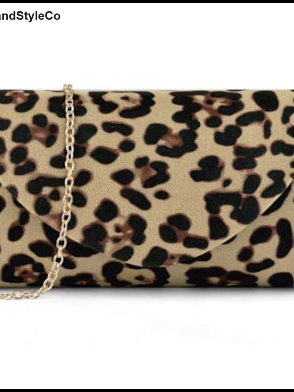 Suede Clutch Evening Bag Detachable Chain Wristlet